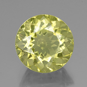 Quartz jaune naturelle coupe roude, 13,55 ct, VVS-VS