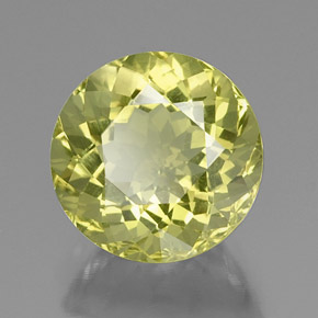 Quartz jaune naturelle coupe roude, 13,55 ct, VVS-VS