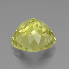 Quartz jaune naturelle coupe roude, 13,55 ct, VVS-VS