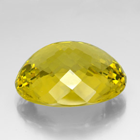 Quartz jaune naturelle coupe ovale, 132,25 ct, VVS