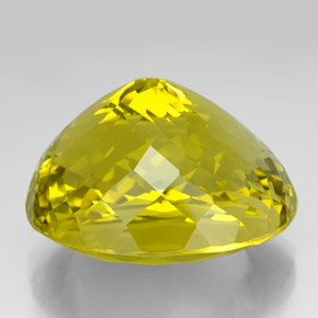Quartz jaune naturelle coupe ovale, 175,75 ct, VVS