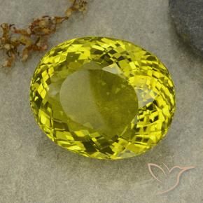 Quartz Jaune moyen naturelle ovale, 145.85 ct, VVS