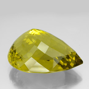 Quartz Bourdon jaune naturelle En forme de poire, 126.90 ct, VVS