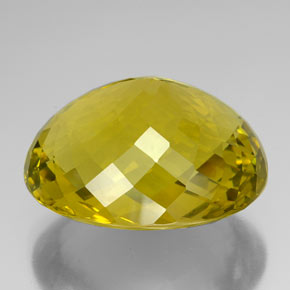 Quartz jaune naturelle coupe ovale, 142,90 ct, IF