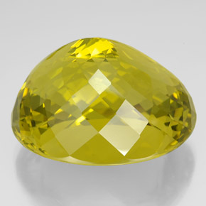 Quartz jaune naturelle coupe ovale, 266,25 ct, VVS
