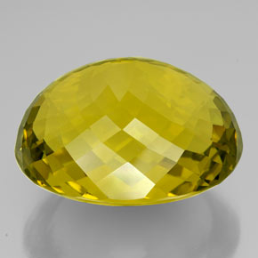 Quartz jaune naturelle coupe ovale, 195,30 ct, VVS