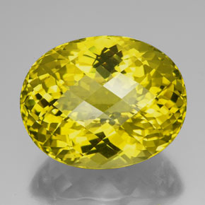 Quartz jaune naturelle coupe ovale, 94,25 ct, IF