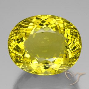 117.35ct Naturel Jaune vif Quartz, ovale, VVS