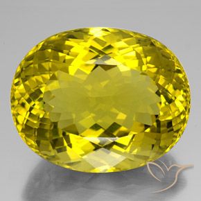 189.25ct Naturel Jaune riche Quartz, ovale, VVS