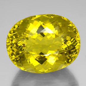 Quartz jaune naturelle coupe ovale, 138,15 ct, VVS