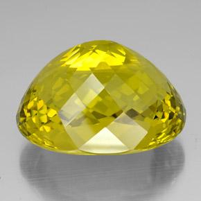Quartz jaune naturelle coupe ovale, 138,15 ct, VVS