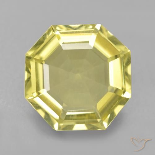 Quartz Jaune moyen-léger naturelle Octogone / coupe Émeraude, 5.01 ct, VS