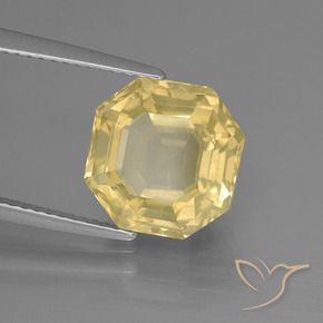 Quartz Jaune chaud naturelle Octogone / coupe Émeraude, 5.31 ct, VS