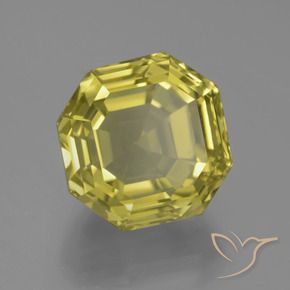 Quartz Jaune ananas naturelle Octogone / coupe Émeraude, 17.30 ct, VVS