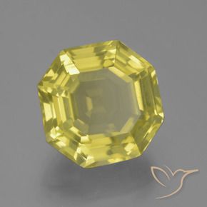 Quartz Jaune moyen naturelle Octogone / coupe Émeraude, 16.24 ct, VS