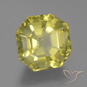 Quartz Jaune moyen-léger naturelle Octogone / coupe Émeraude, 19.27 ct, VVS