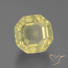 Quartz Jaune clair naturelle Octogone / coupe Émeraude, 17.33 ct, VS
