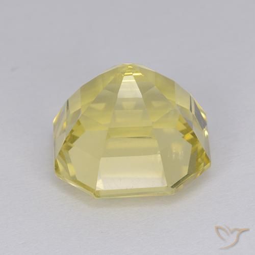 Quartz Jaune clair naturelle Octogone / coupe Émeraude, 6.06 ct, VS