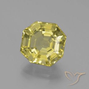 Quartz Jaune moyen naturelle Octogone / coupe Émeraude, 6.22 ct, VS