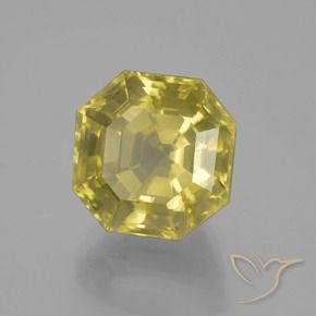 Quartz Jaune clair naturelle Octogone / coupe Émeraude, 11.39 ct, VVS-VS
