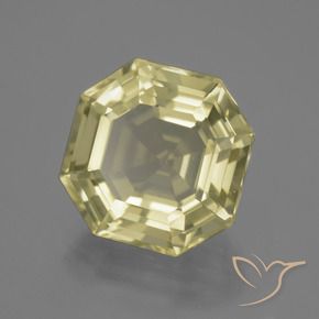 Quartz Jaune moyen-léger naturelle Octogone / coupe Émeraude, 11.54 ct, VVS