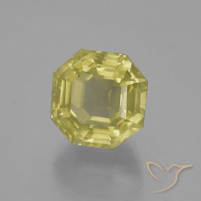 Quartz Jaune moyen naturelle Octogone / coupe Émeraude, 9.99 ct, VS