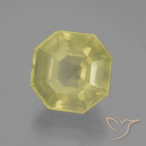 Quartz Jaune lagon naturelle Octogone / coupe Émeraude, 11.10 ct, VS