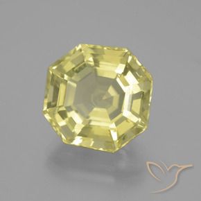 Quartz Jaune lagon naturelle Octogone / coupe Émeraude, 9.55 ct, VVS