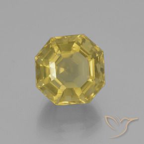 Quartz Jaune Dijon naturelle Octogone / coupe Émeraude, 9.41 ct, VS