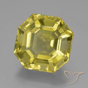 Quartz Jaune moyen-léger naturelle Octogone / coupe Émeraude, 21.73 ct, VVS