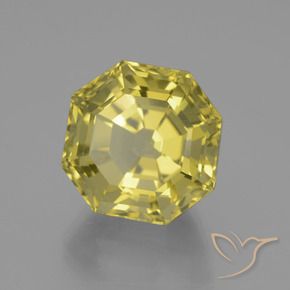 Quartz Jaune moyen-léger naturelle Octogone / coupe Émeraude, 16.49 ct, VVS-VS