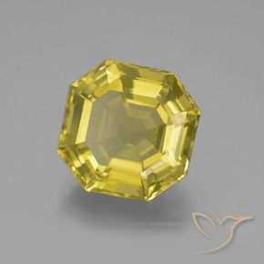 Quartz Jaune moyen naturelle Octogone / coupe Émeraude, 11.35 ct, VVS