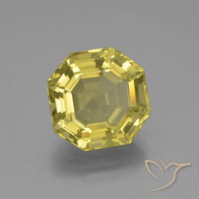 Quartz Jaune ananas naturelle Octogone / coupe Émeraude, 8.05 ct, VVS