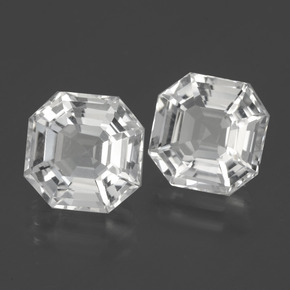 Achetez naturel 8,23ct blanc quartz gems, taille émeraude, en provenance brésil chez gemselect. en stock, livraison internationale!