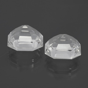 Achetez naturel 8,23ct blanc quartz gems, taille émeraude, en provenance brésil chez gemselect. en stock, livraison internationale!