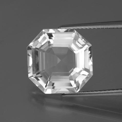 Quartz Blanc naturelle Taille émeraude, 8.35 ct, VVS