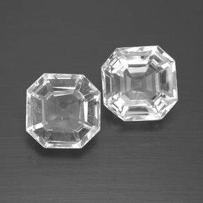 Achetez naturel ct blanc quartz gems, taille émeraude, en provenance brésil chez gemselect. en stock, livraison internationale!