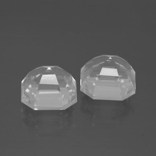 Achetez naturel 7.69ct Blanc clair Quartz gems, Taille émeraude, En provenance Brésil chez GemSelect. En stock, livraison internationale!