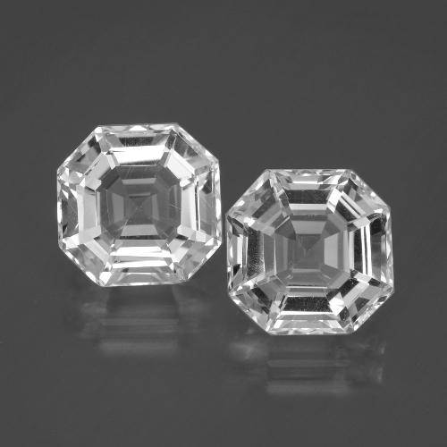 Achetez naturel 9.79ct Blanc clair Quartz gems, Taille émeraude, En provenance Brésil chez GemSelect. En stock, livraison internationale!