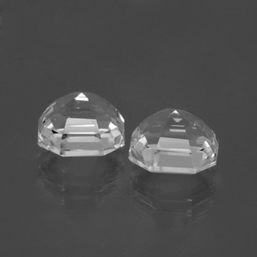 Achetez naturel 9.79ct Blanc clair Quartz gems, Taille émeraude, En provenance Brésil chez GemSelect. En stock, livraison internationale!