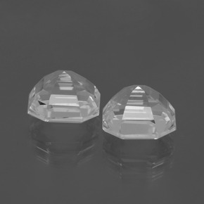 Achetez naturel ct blanc quartz gems, taille émeraude, en provenance brésil chez gemselect. en stock, livraison internationale!