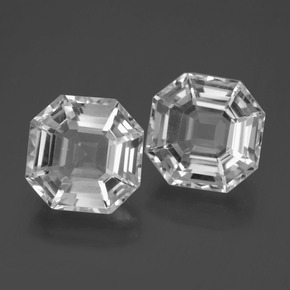 Achetez naturel 13.79ct Blanc Quartz gems, Taille émeraude, En provenance Brésil chez GemSelect. En stock, livraison internationale!