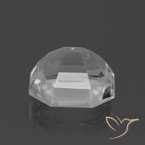 Quartz Blanc clair naturelle Octogone / coupe Émeraude, 11.00 ct, VVS-VS