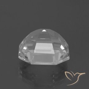 Quartz blanc naturelle taille émeraude, 10,48 ct, VVS-VS