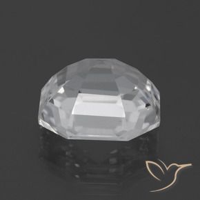 Quartz Blanc clair naturelle Octogone / coupe Émeraude, 11.03 ct, VVS-VS