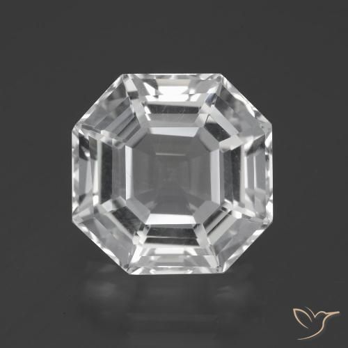 Quartz Blanc clair naturelle Octogone / coupe Émeraude, 10.83 ct, VVS-VS