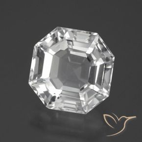 Quartz Blanc clair naturelle Octogone / coupe Émeraude, 10.83 ct, VVS-VS