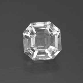 Quartz Blanc naturelle Taille émeraude, 3.41 ct, VVS