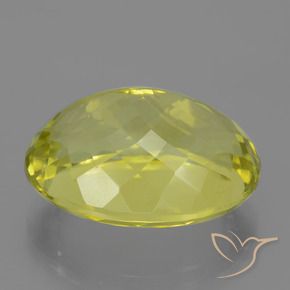 Quartz Jaune moyen naturelle ovale, 24.36 ct, VVS