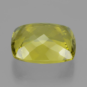 Quartz jaune naturelle coupe coussin, 22,46 ct, VVS